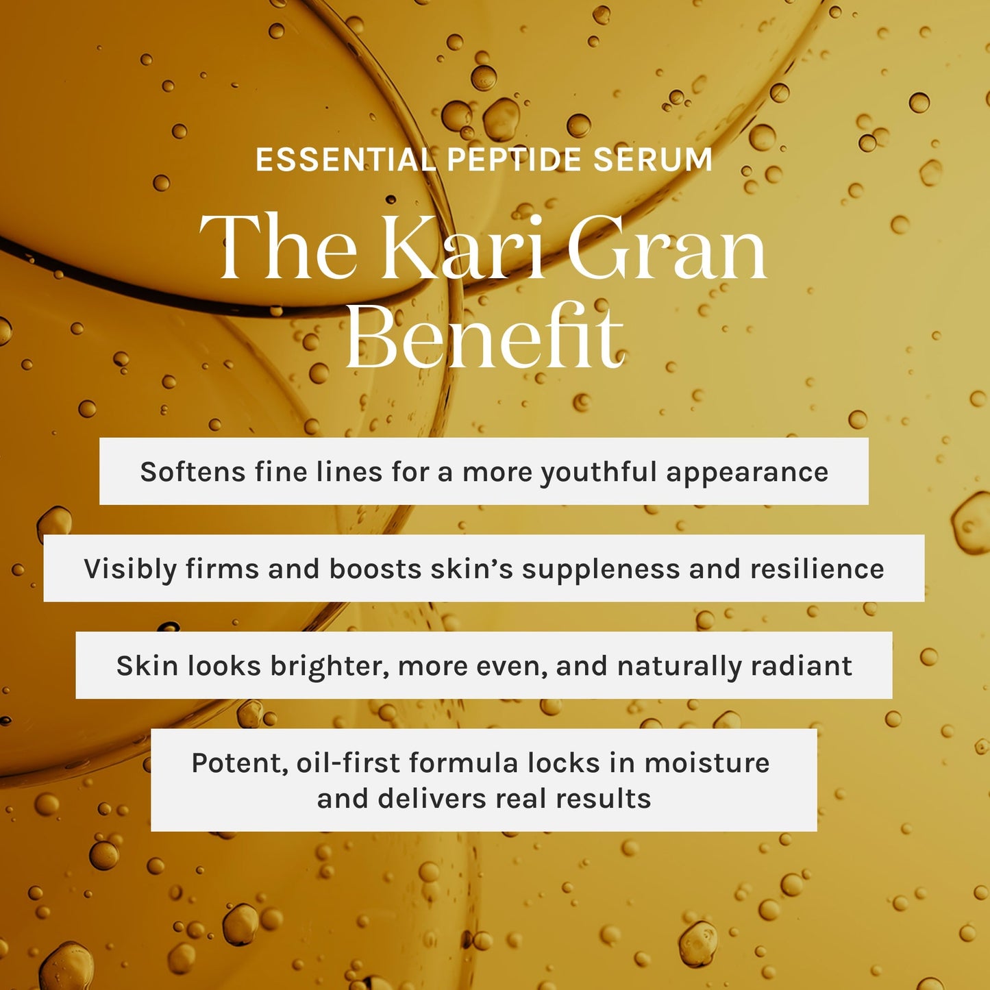 benefits of essential peptide serum